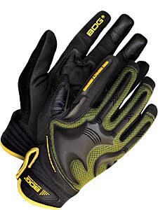 Bob Dale Gloves 20-1-10740-X2L Mechanics Gloves Synthetic Leather Anti-Vib Back Hand Impact, Size 2X-Large