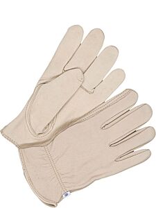 Bob Dale Gloves 20-1-376-8 Grain Cowhide Driver Gloves Slim Fit, Size 8/Medium