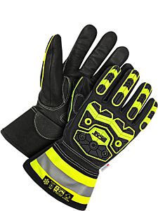 Bob Dale Gloves 20-9-10753-X2L Oil Resist Cut Resistant C100 Lined Goatskin 3" Gauntlet W/Impa, Size 2X-Large