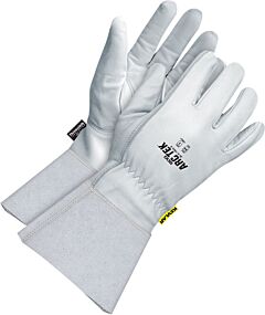 Bob Dale Gloves 20-9-1605-X2L Grain Pearl Goatskin Gauntlet With Kevlar & C100 Thins Lining, Size 2X-Large