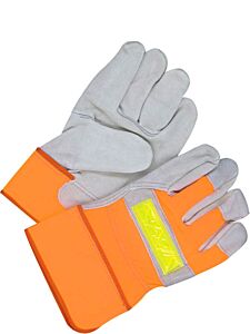 Bob Dale Gloves 30-1-1003 Fitter Gloves Split Cowhide Hi-Viz Orange