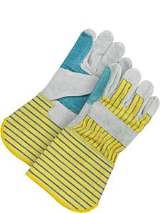 Bob Dale Gloves 30-1-271Dp-5 Fitter Gloves Split Cowhide Double Palm Outside Gauntlet, Size 5/2X-Small