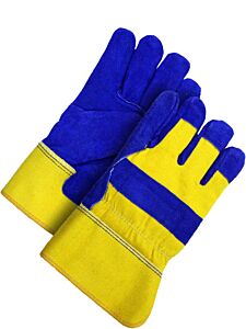 Bob Dale Gloves 30-9-373-A-Xl Fitter Gloves Split Cowhide Lined Pile Blue/Golda