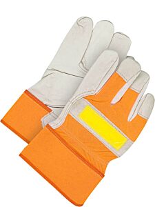 Bob Dale Gloves 40-1-287 Fitter Gloves Grain Cowhide Hi-Viz Orange