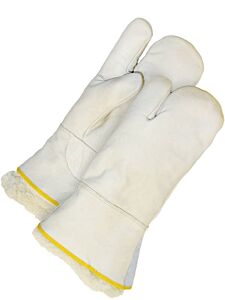 Bob Dale Gloves 50-9-875-L Grain Leather Mitt Gauntlet W/Pullout Pile Liner 1-Finger, Size Large