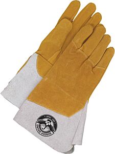 Bob Dale Gloves 60-1-1634-S Welding Gloves Tig Split Leather Back Hand Patch Both Hands, Size Small