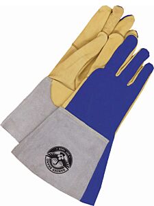Bob Dale Gloves 60-1-1706-L Tig Welder Grain Deerskin Palm / Split Cow Back Kevlar Sewn, Size Large