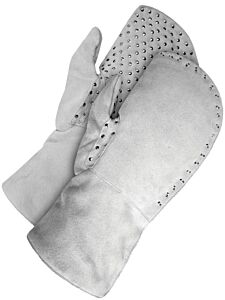 Bob Dale Gloves 63-9-750-L Steel Studded Mitt With Double Heather Lining, Size Large