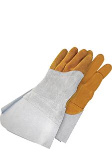Bob Dale Gloves 64-1-1525-9 Welding Gloves Tig Grain Deerskin Back Hand Patch Left Hand, Size 9/Large