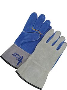 Bob Dale Gloves 64-1-666B Welding Gloves Split Leather Blue/Grey