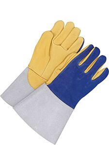 Bob Dale Gloves 64-1-777D-10 Welding Gloves Tig Grain Deerskin Split Back, Size 10/X-Large