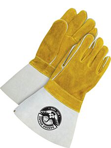 Bob Dale Gloves 64-1-888W Welding Gloves Split Leather Gauntlet Slim Fit