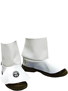 Bob Dale Gloves 64-1-Sp-6 Welding Spats Split Leather Pearl Grey 6 In, Size 6/X-Small