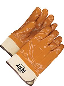 Bob Dale Gloves 99-1-193 Coated Pvc Safety Cuff Foam Lined Brown