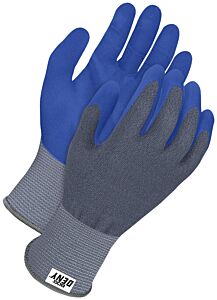 Bob Dale Gloves 99-1-4013-12 13 Gauge Blue W/Blue Nitrile Micro Foam Palm Touchscreen, Size 12/3X-Large