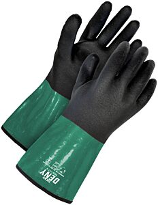 Bob Dale Gloves 99-1-777-6 13G Pvc/Nbr Coated 12" Aramid Cut Resistant Gauntlet, Size 6/X-Small