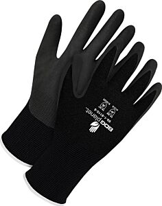 Bob Dale Gloves 99-1-8110-10 15 Gauge Black Nylon Spandex Nbr Palm Net Zero, Size 10/X-Large