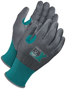 Bob Dale Gloves 99-1-9520-8 Teal 21G Seamless Knit Cut Resistant Grey Nbr Palm With Touchscreen, Size 8/Medium