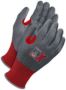 Bob Dale Gloves 99-1-9530-7 Red 21G Seamless Knit Cut Resistant Grey Nbr Palm With Touchscreen, Size 7/Small