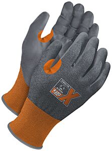 Bob Dale Gloves 99-1-9540-8 Orange 21G Seamless Knit Cut Resistant Grey Nbr Palm With Touchscreen, Size 8/Medium