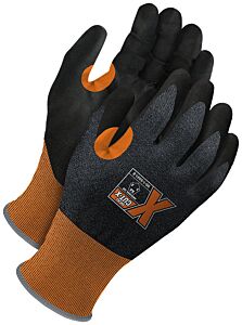 Bob Dale Gloves 99-1-9541-7 Orange 21G Seamless Knit Cut Resistant Black Pu Palm With Touchscreen, Size 7/Small