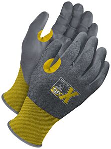 Bob Dale Gloves 99-1-9550-10 Yellow 21G Seamless Knit Cut Resistant Grey Nbr Palm With Touchscreen, Size 10/X-Large