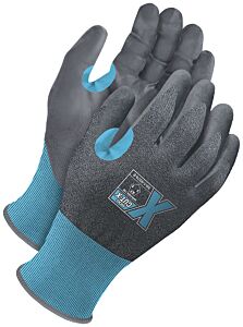 Bob Dale Gloves 99-1-9570-12 Blue 21G Seamless Knit Cut Resistant Grey Nbr Palm With Touchscreen, Size 12/3X-Large