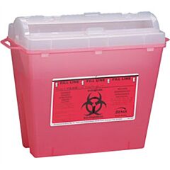 First Aid Only M943 Sharps Container, 5 Qt.