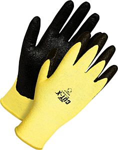 Bob Dale Gloves 99-1-9720-8 Seamless Knit Kevlar Cut Resistant Black Foam Nitrile Palm, Size 8/Medium