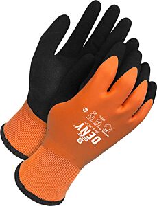 Bob Dale Gloves 99-9-301-9 Winter Cut Resistant Lined Double Latex Palm Dip, Size 9/Large