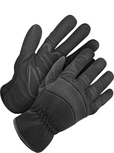 Bob Dale Gloves 20-1-10015 Performance Gloves Synthetic Leather Slip-On Cuff Black