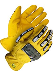 Bob Dale Gloves 20-1-10695 Grain Goatskin Driver Gloves Back Hand Protection