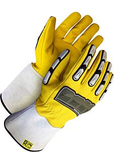 Bob Dale Gloves 20-1-10696 Grain Goatskin Gauntlet Back Hand Protection