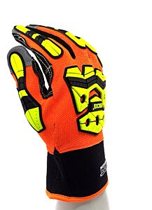 Bob Dale Gloves 20-9-11940 Winter Impact Mechanics Gloves Cut Resistant Palm Hi-Viz Orange