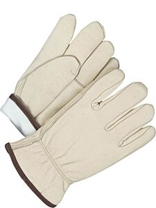 Bob Dale Gloves 20-9-1581Tfl Grain Cowhide Driver Gloves Keystone Thumb Lined Thinsulate C100