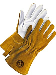Bob Dale Gloves 60-1-1722 Gander Tig Welding Gloves Split Cow Back Grain Goatskin Palm