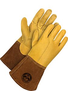 Bob Dale Gloves 60-1-1810 Gander Brand Full Grain Leather With Spit Leather Cowhide Gaun