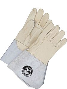Bob Dale Gloves 64-1-1264 Grain Leather Utility Gloves Gauntlet