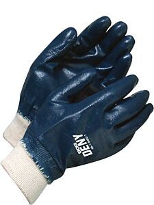 Bob Dale Gloves 99-1-9402 Coated Nitrile Blue Knitwrist Fully Coated