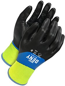 Bob Dale Gloves 99-9-300 Winter Cut Resistant Lined Double Nitrile 3/4 Dip