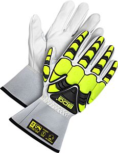 Bob Dale Gloves 20-1-1883 Goatskin Cut Resistant 3" Gauntlet With Backhand Protection