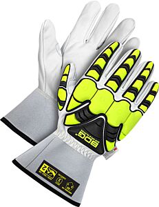 Bob Dale Gloves 20-9-1883 Goatskin Cut Resistant 3" Gauntlet With Backhand Protection