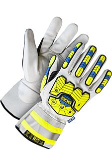 Bob Dale Gloves 20-1-10698 Goatskin Gauntlet Back Hand Protection Cut Liner