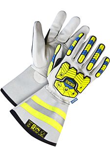 Bob Dale Gloves 20-1-10699 Goatskin 5" Gauntlet Back Hand Protection Cut Lined