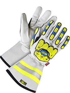 Bob Dale Gloves 20-9-10699 Goatskin 5" Gauntlet Back Protection Fr120Thins & Cut Line
