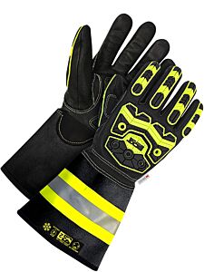 Bob Dale Gloves 20-9-10755 Oil Resist Cut Resistant C100 Lined Goatskin 5"Gauntlet W/Impac