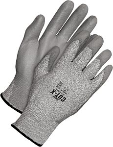 Bob Dale Gloves 99-1-9780 Seamless Knit Hppe Cut Resistant Grey Polyurethane Palm