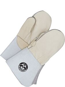 Bob Dale Gloves 54-1-1220 Gander Brand Grain Leather Mitt Gauntlet Unlined