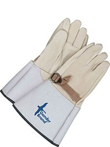 Bob Dale Gloves 63-1-64Rt Premium Cow Grain Leather Hi Voltage Gloves Cover Cinch