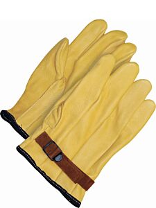 Bob Dale Gloves 63-1-82Rt Premium Grain Deerskin Low Voltage Utility Gloves Cover 10"